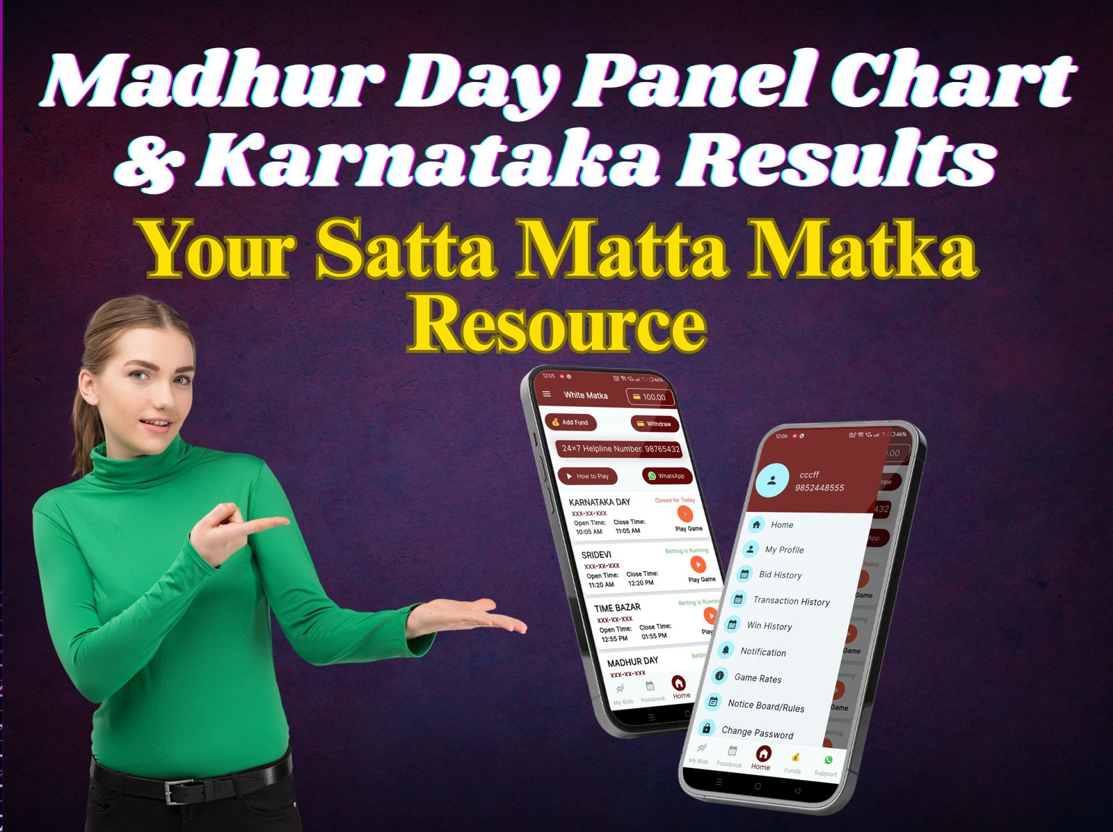 Madhur Day Panel Chart and Karnataka Results